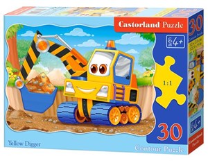 Puzzle konturowe Yellow Digger 30 bookstore