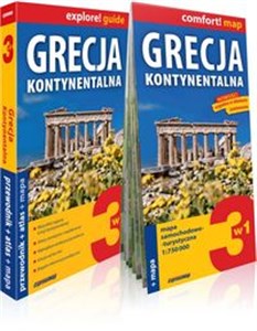 Grecja kontynentalna explore! guide 3w1: przewodnik + atlas + mapa polish books in canada