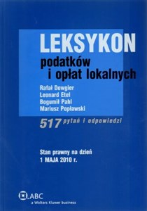 Leksykon podatków i opłat lokalnych 517 pytań i odpowiedzi online polish bookstore