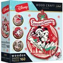 Puzzle drewniane Disney Świąteczna przygoda Mickey i Minni 160 - 