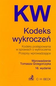 Kodeks wykroczeń Kodeks postępowania w sprawach o wykroczenia Przepisy wprowadzające polish usa