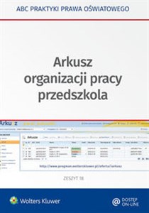 Arkusz organizacji pracy przedszkola bookstore