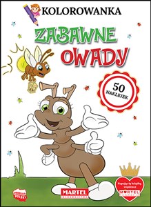 Kolorowanka Zabawne owady z naklejkami pl online bookstore