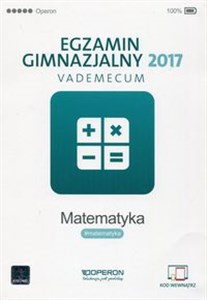 Egzamin gimnazjalny 2017 Matematyka Vademecum books in polish