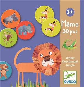 Gra memo - Zwierzęta z dżungli in polish