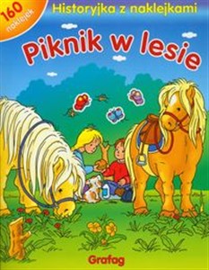 Piknik w lesie Historyjka z naklejkami Polish bookstore