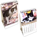 Kalendarz 2026 biurkowy pionowy Koty  - 