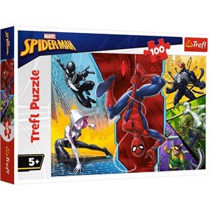 Puzzle Spider-Man Do góry nogami 100 - Polish Bookstore USA