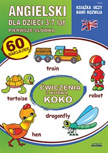 Angielski dla dzieci 3-7 lat Zeszyt 24 Ćwiczenia z kurką Koko polish books in canada