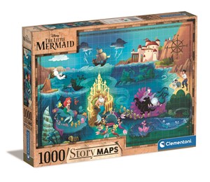 Puzzle 1000 Story maps mała Syrenka 39664 online polish bookstore