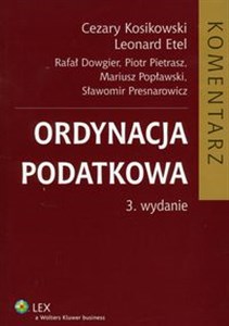 Ordynacja podatkowa Komentarz Polish bookstore