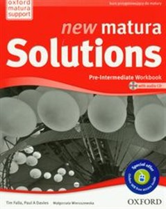 New Matura Solutions Pre-Intermediate Workbook z płytą CD bookstore