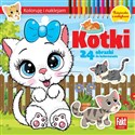 Koloruję i naklejam. Kotki  
