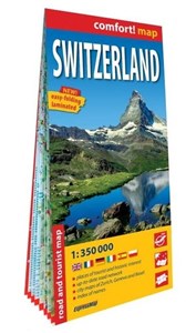 Szwajcaria (Switzerland) laminowana mapa samochodowo-turystyczna 1:350 000  pl online bookstore