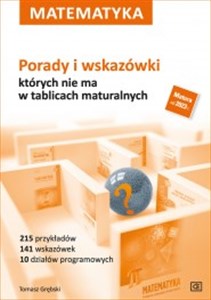 Matematyka Porady i wskazówki których nie ma w tablicach maturalnych Szkoła ponadpodsatwowa to buy in USA