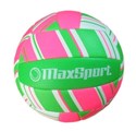 Piłka siatkowa Max Sport różowo-zielona  