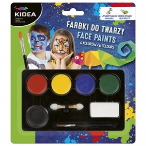 Farbki do malowania twarzy Kidea 6 kolorów polish books in canada