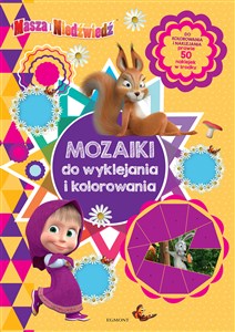 Masza i Niedźwiedź Mozaiki do wyklejania i kolorowania 