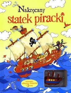 Nakręcany statek piracki wewnątrz nakręcany stateczek i 3 trasy - Polish Bookstore USA