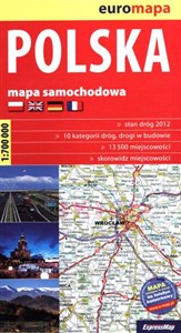 Polska mapa samochodowa 1:700 000 