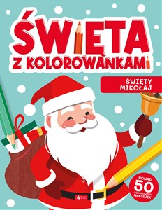Święta z kolorowankami Święty Mikołaj Polish bookstore