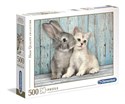 Puzzle Cat and Bunny 500 -  Bookshop