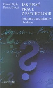 Jak pisać prace z psychologii Poradnik dla studentów i badaczy Bookshop