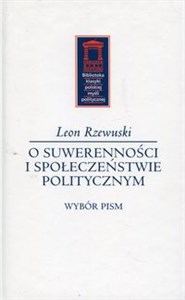 O suwerenności i społeczeństwie politycznym Polish bookstore