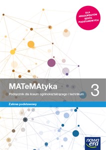 MATeMAtyka 3 Podręcznik Zakres podstawowy Szkoła ponadpodstawowa online polish bookstore