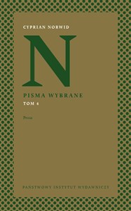 Pisma wybrane Tom 4 Proza Polish Books Canada