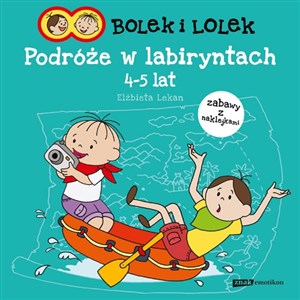 Bolek i Lolek Podróże w labiryntach 4-5 lat zabawy z naklejkami pl online bookstore