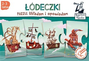 Puzzle Układam i opowiadam Łódeczki 2-3 lata  