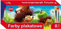 Farby plakatowe Mona 20 ml 8 intensywnych kolorów - 