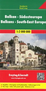 Bałkany Europa Południowa mapa drogowa 1:2 000 000 Bookshop