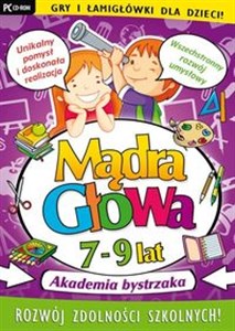 Mądra Głowa 7-9 lat Akademia bystrzaka Gry i łamigłówki dla dzieci 