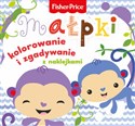 Fisher Price Kolorowanka podłogowa Małpki kolorowanie i zgadywanie z naklejkami 