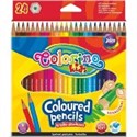 Kredki ołówkowe heksagonalne Colorino kids 24 kolory - 