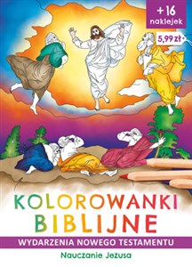 Kolorowanki biblijne Nauczanie Jezusa Wydarzenia Nowego Testamentu  