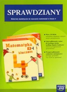 Matematyka z kluczem 4 sprawdziany z płytą CD Szkoła podstawowa  