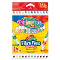 Flamastry dwukolorowe Colorino kids 12/24 kolory - 