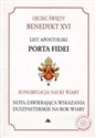List apostolski Porta Fidei  in polish
