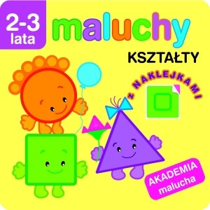 Maluchy Kształty z naklejkami Akademia malucha 2-3 lata Polish Books Canada