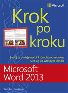 Microsoft Word 2013 Krok po kroku Polish Books Canada