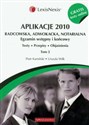 Aplikacje 2010 Radcowska, adwokacka, notarialna t.2 z testami online polish books in canada