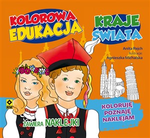 Kolorowa edukacja Kraje świata Naklejka online polish bookstore