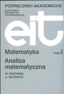 Matematyka cz I Analiza matematyczna - Polish Bookstore USA