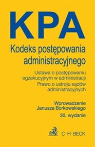 Kodeks postępowania administracyjnego wprowadzenie Janusza Borkowskiego  