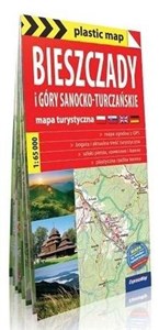 Bieszczady i Góry Sanocko-Turczańskie foliowana mapa turystyczna 1:65 000 polish usa