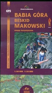 Babia Góra  Beskid Makowski Mapa turystyczna in polish