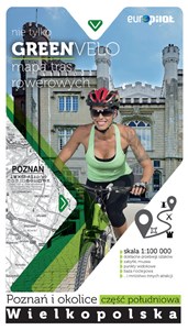 Poznań i okolice - część południowa mapa tras rowerowych nie tylko GREEN VELO - wielkopolska  cz. południowa polish books in canada